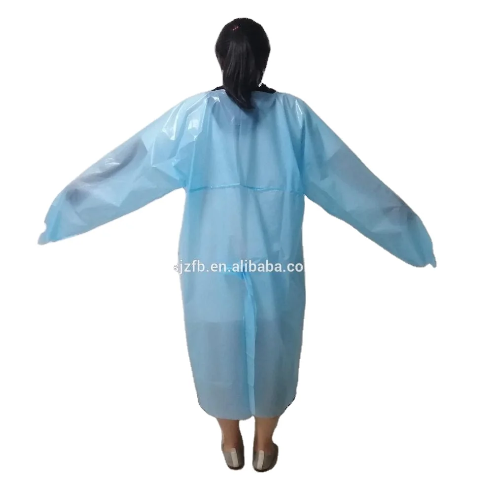 Latest design full body disposable plastic PE apron for sale