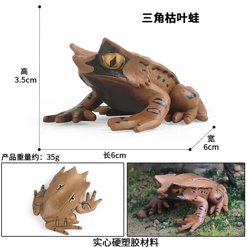 yxs children cognitive simulation animal model triangle dry leaf tree  toad Darwin toy
