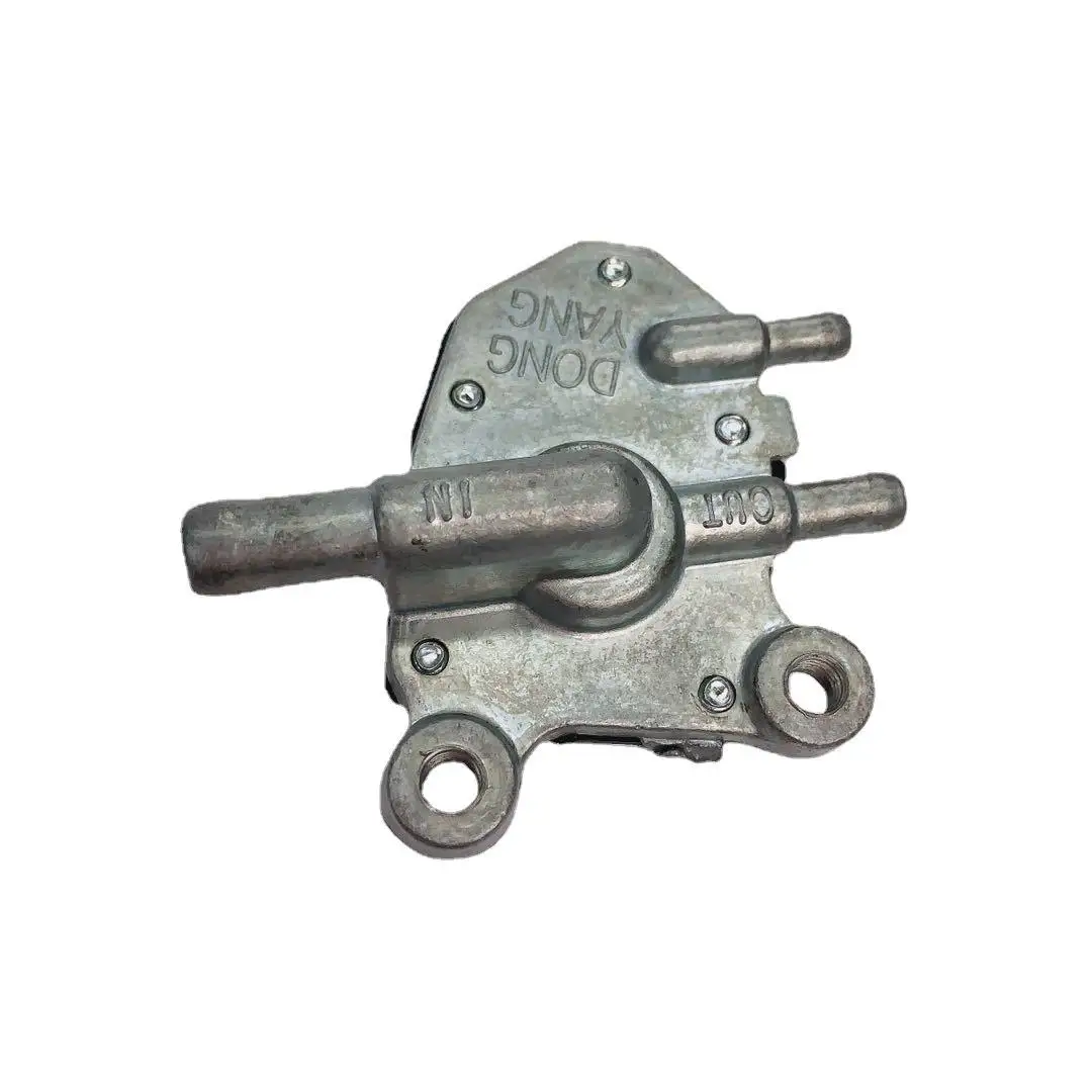 Custom Aluminum Die Casting Motorcycle Tank Lock VESPA/PX150 /SUPER Spare Parts Motorbike Fuel Cock