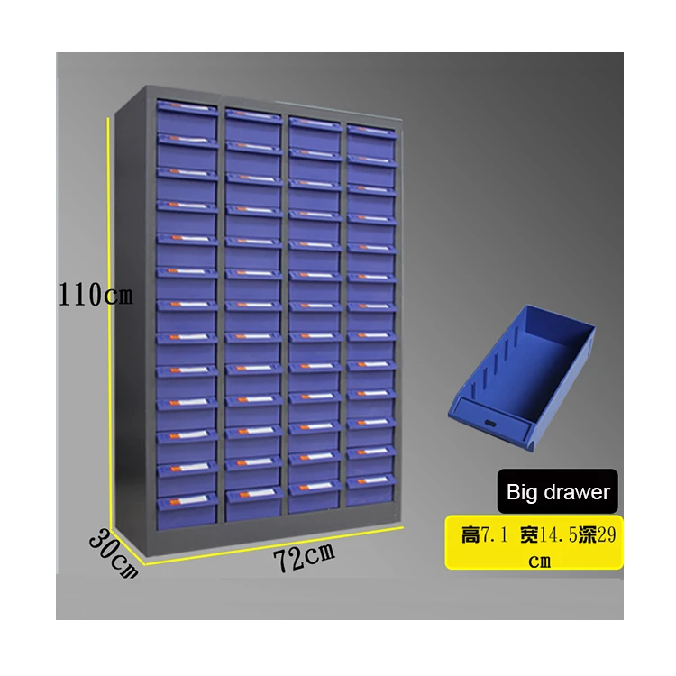 52 Drawer Spare Parts Plastic Storage Cabinet for Electronic Parts Store