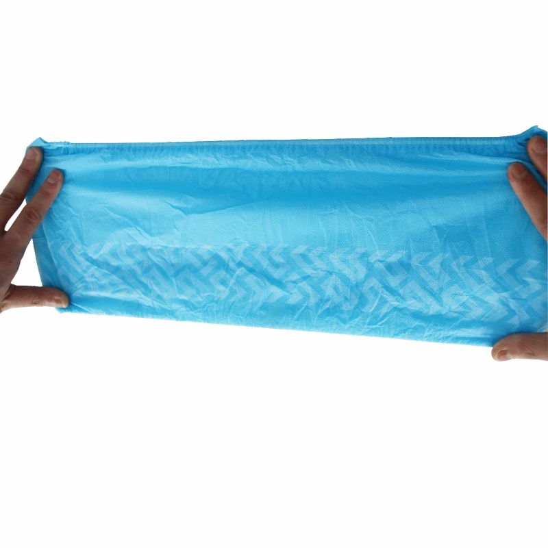 Disposable PP Nonwoven Material Shoe Cover Antiskid Shoe Cover with clips