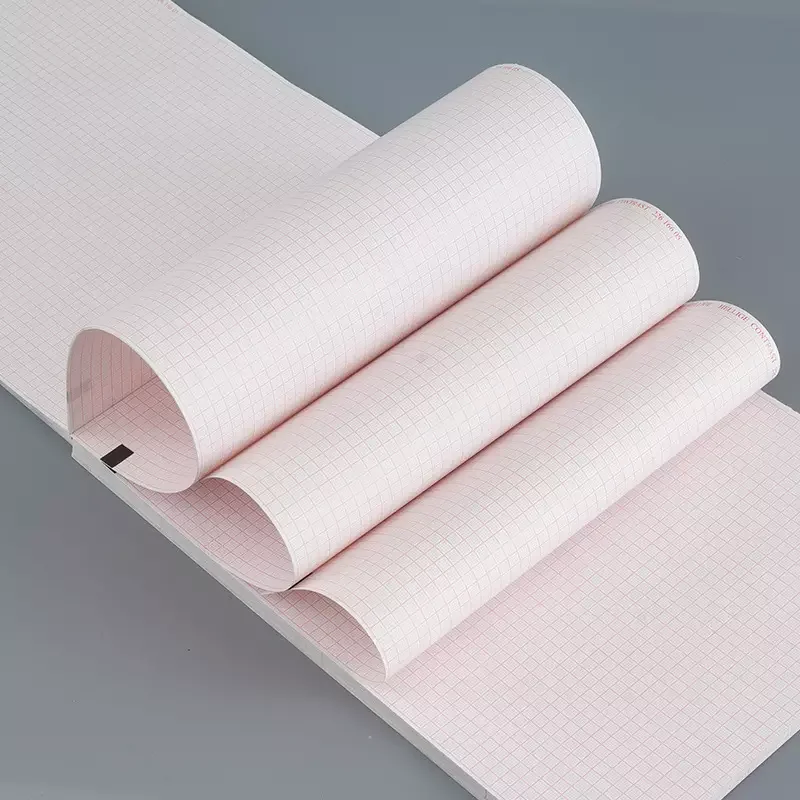Multi size 215mm*20m ecg paper thermal paper rolls fold z paper machine ecg