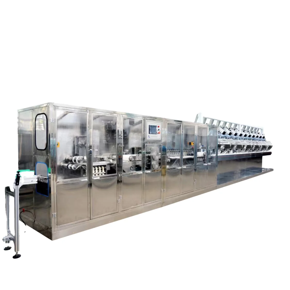 Disinfectant Baby wet tissue / feminine wet wipes / restaurant moist towelette manufacturing and folding production line