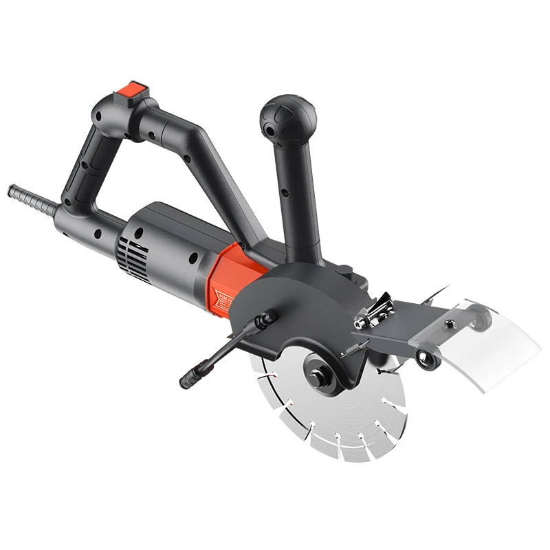 Electric Slotting Machine Concrete Cutting Machine 220V 1800W  Brushless Wall Slotting Machine  With Saw Blade