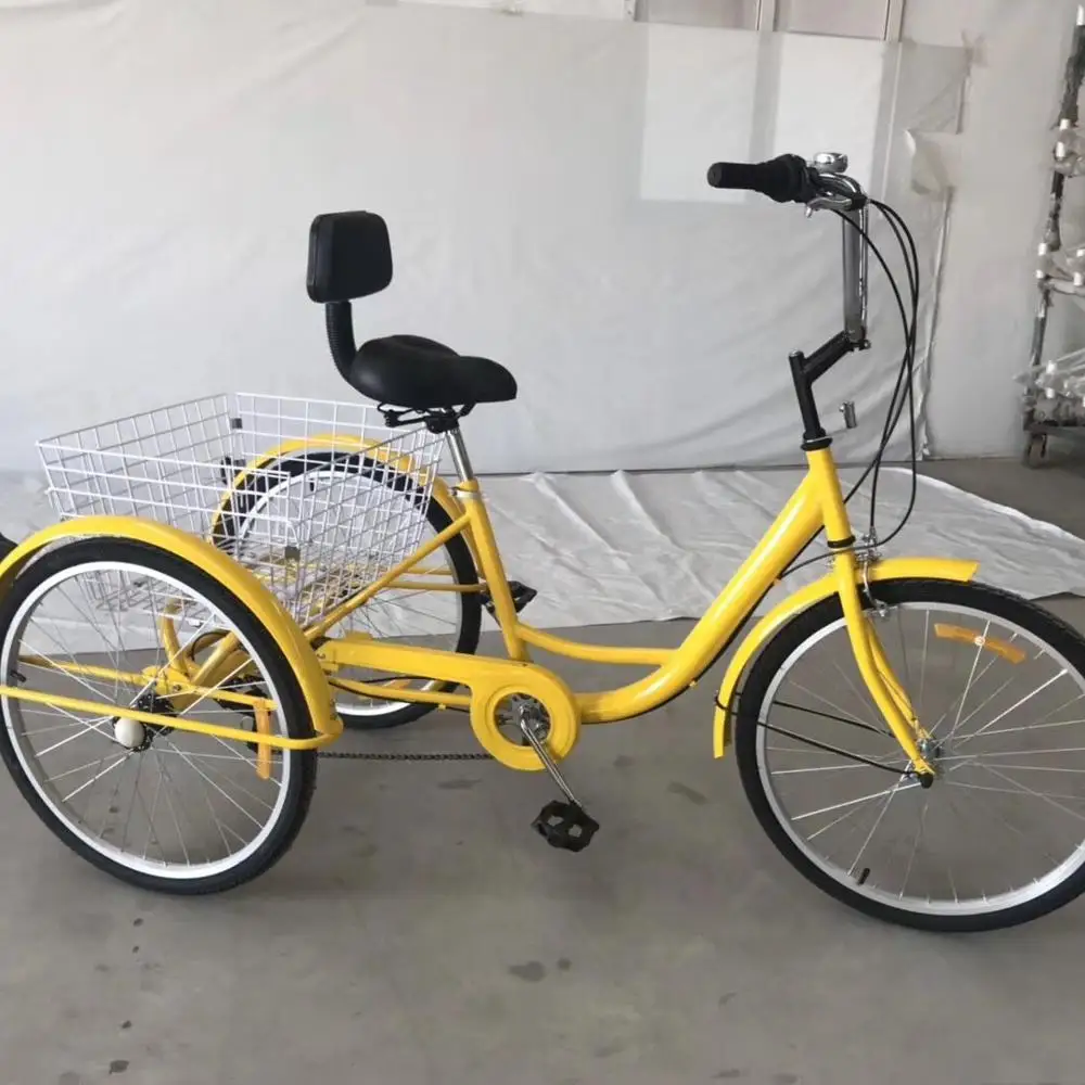 China Cheap Price Tricycle Bicycle 3 Wheels Cargo Tricycle 24 Inch