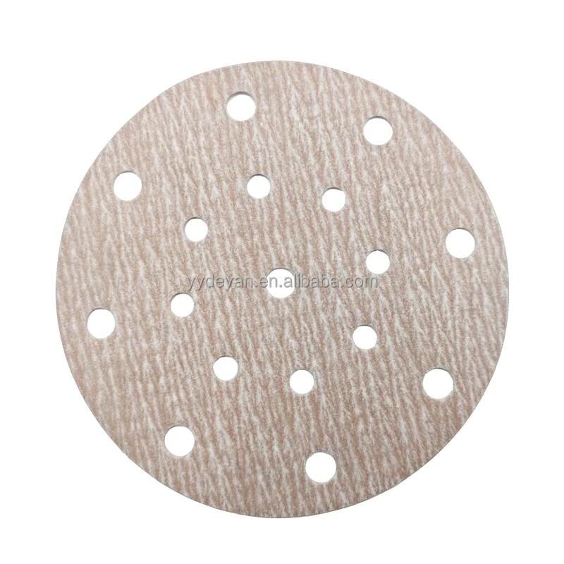 Hot Sell wholesale 6 inch 17 hole Hook And Loop Ceramic Abrasive Sand Paper  Sanding Sheet Sheets Sand Paper