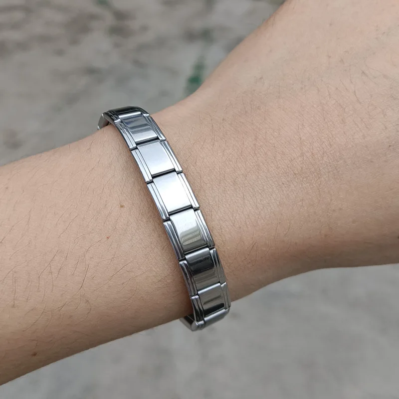Italian Charm Bracelet Charms Stainless Steel Gold Bangles Custom Wholesale Wristband Bracelets