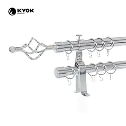 tension corner window curtain rods, design wooden short adjustable curtain rod set