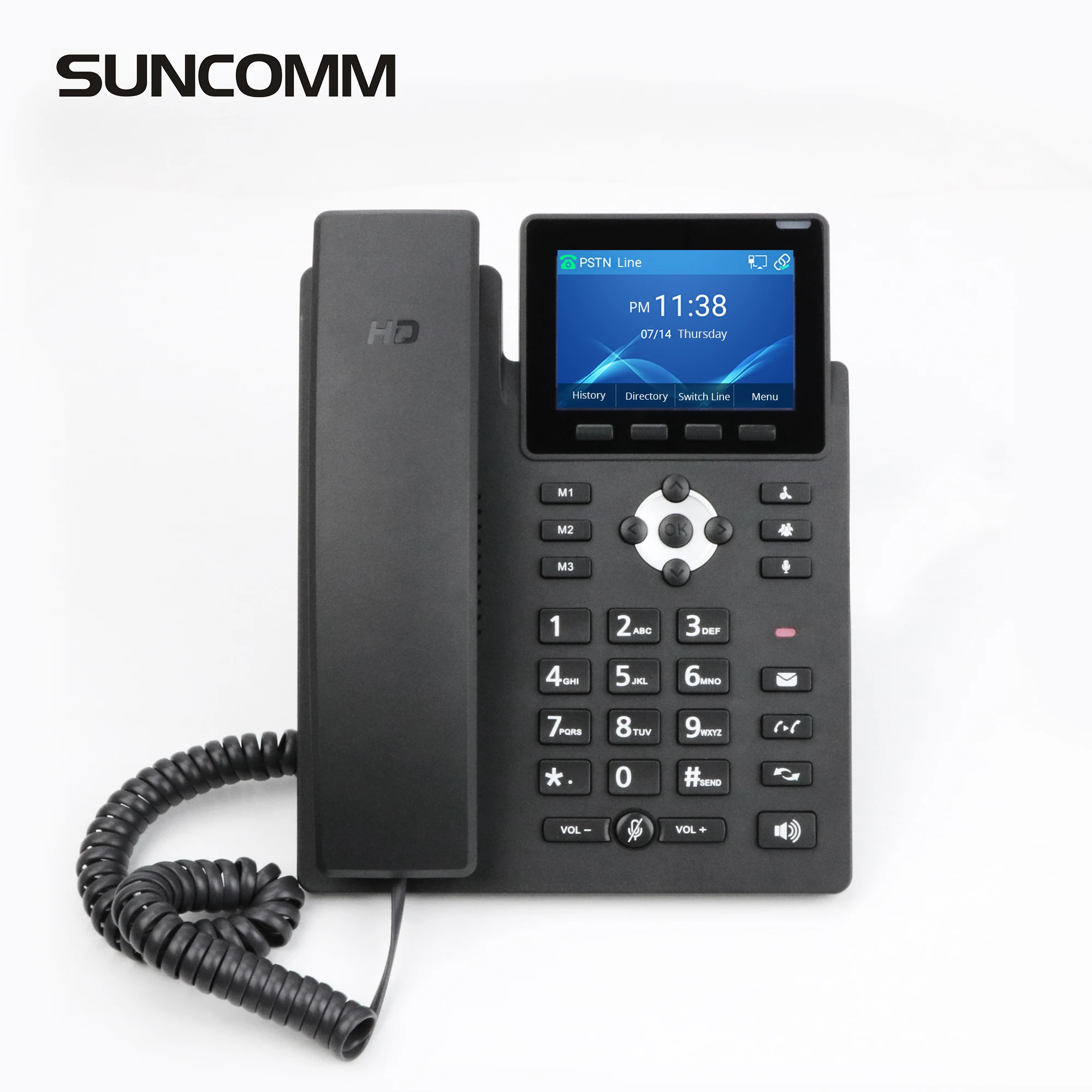 Телефон SIP для высококлассного предприятия VOIP телефон 2 4 г 5 8 Г проводной 6 sip линии ip домашнего офиса