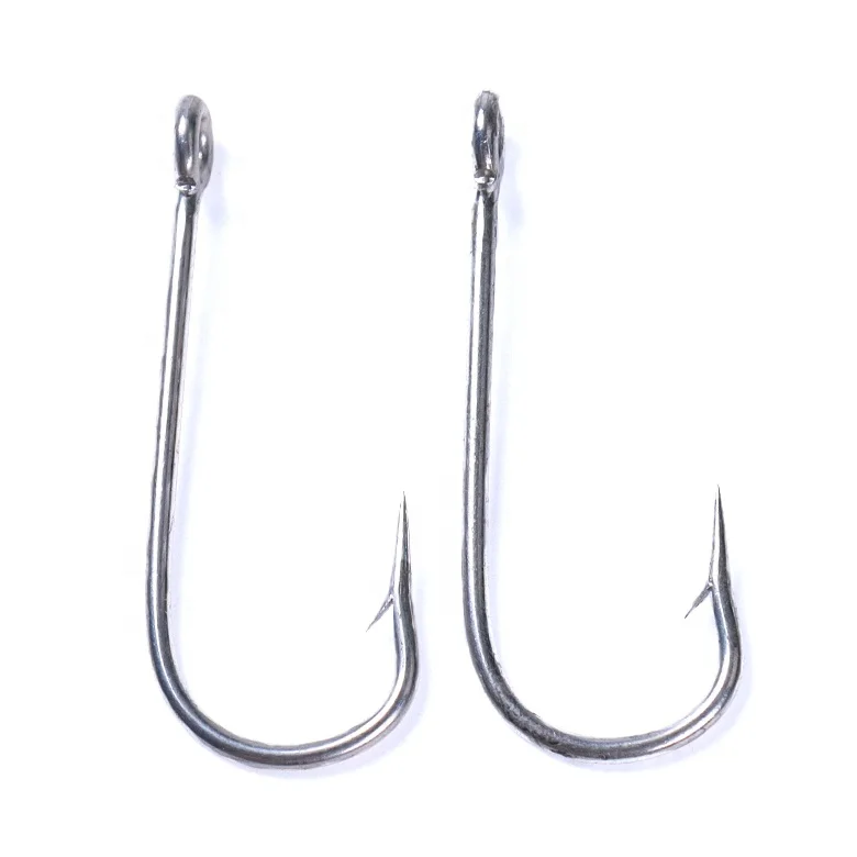 High Carbon Steel Sliced Shank  Fishing Hook saltwater big eye 65735  sea fishing hook