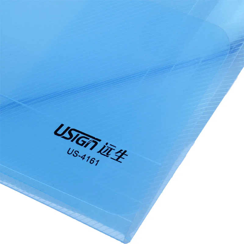 
US-4161 Plastic File Folder With Elastic Cord Closure Envelope File Wallet Document Holder for Office Home School 