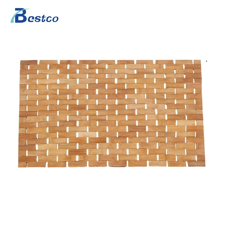 
Eco-friendly Natural Bamboo Wood Anti slip Bath Mats Shower Mat for Home for Hotel 