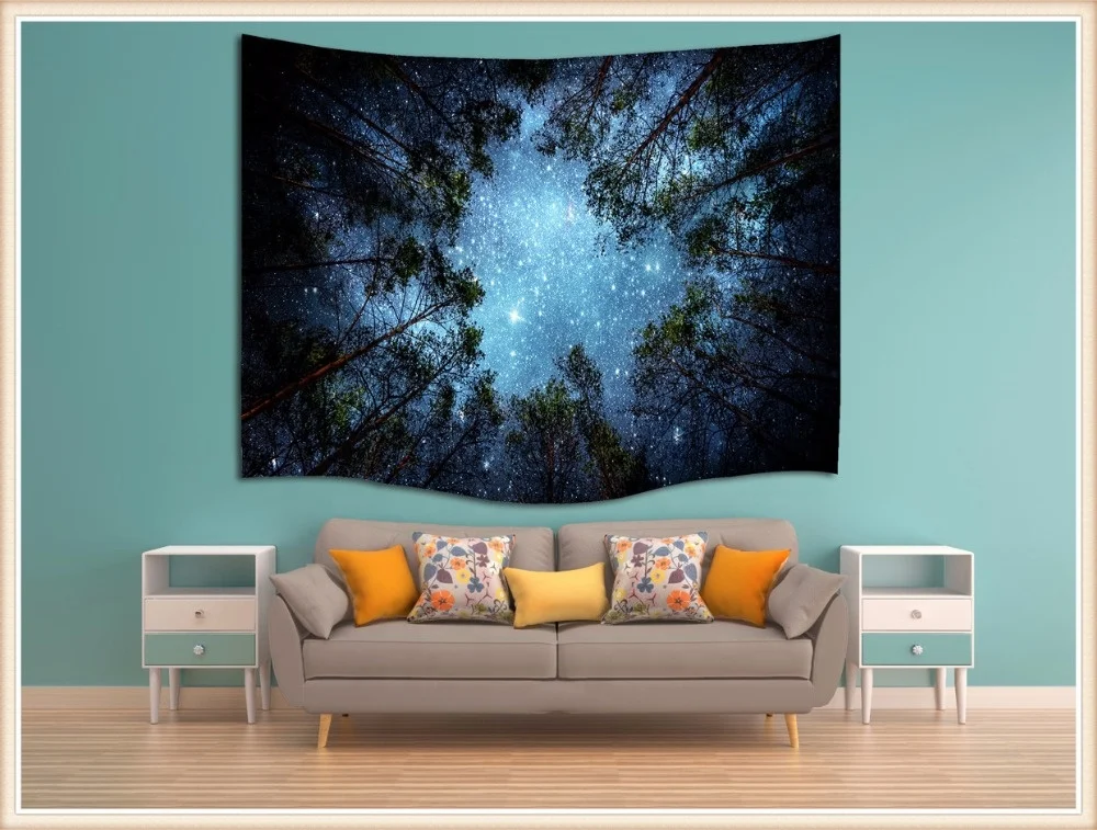 Unique Design digital printing polyester chinese tapestry wall hangings