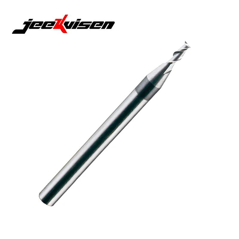 Wear Resistant Cnc Tools Hrc65 2-Flute Flat Milling Cutter For 304/303/316L Stainless Steel Cnc End Mill