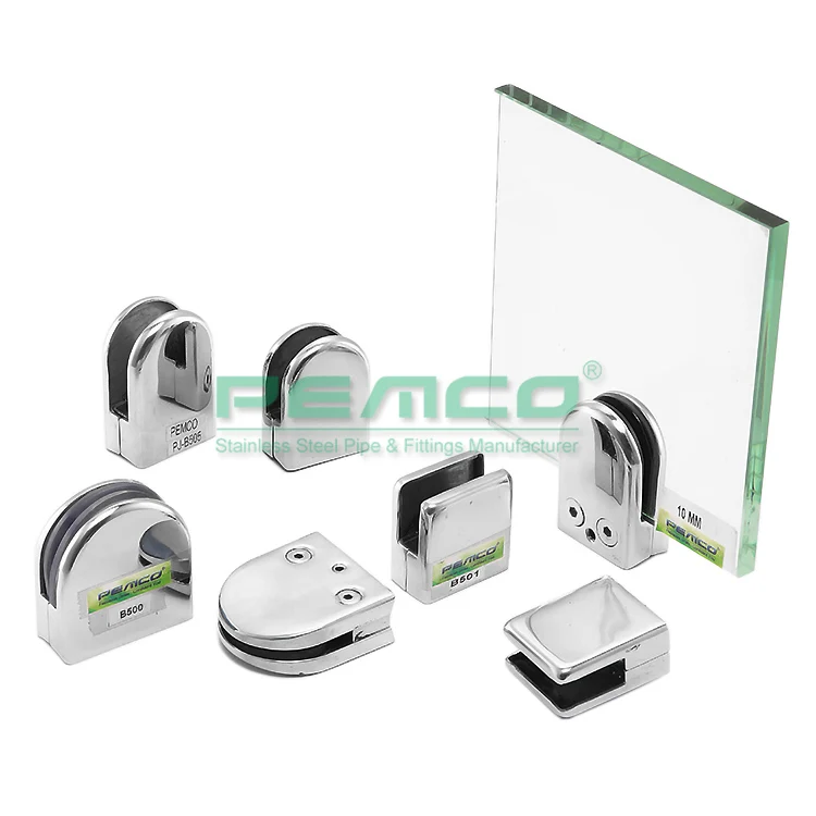 China Factory Stainless Steel 304 316 Handrail Glass Fitting Clamps And Supports Fittings
