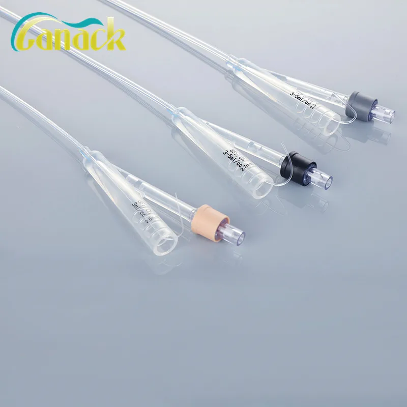 Hot Sale Disposable Urinary Catheter Teo Way Foley Balloon Catheter Kit Urine Catheter