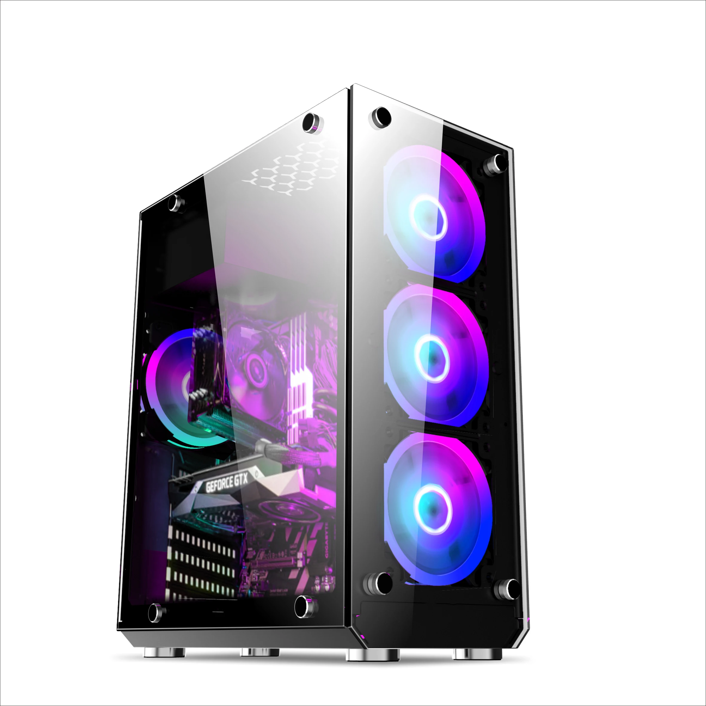  Aluminum Alloy Computer Cases Acrylic Steel Plastic Atx