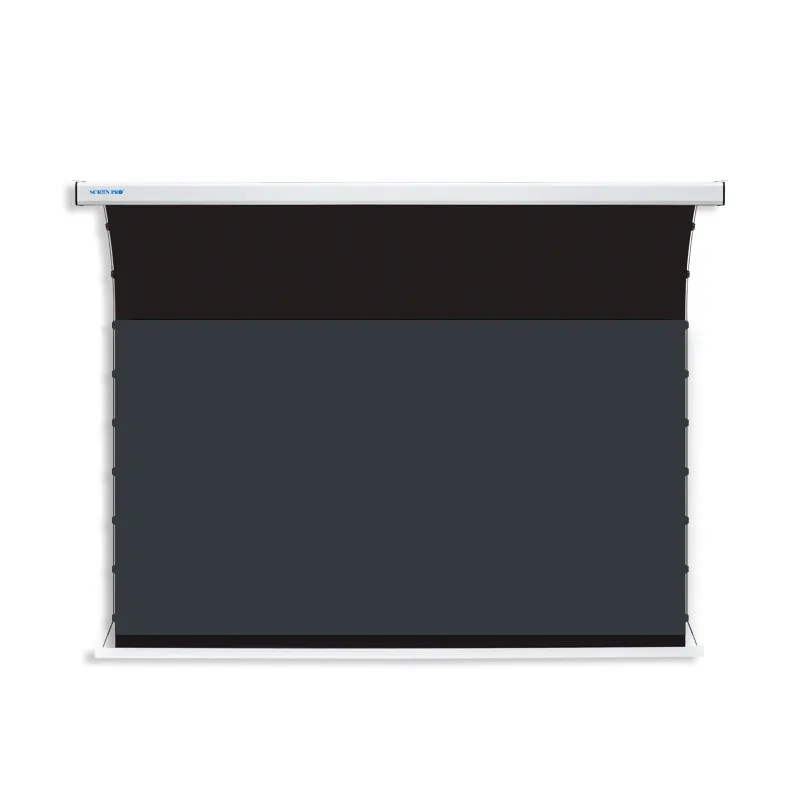 Best price 8K ALR screen 106 inch motorized projector screen ambient light rejecting projection screen for long throw projector