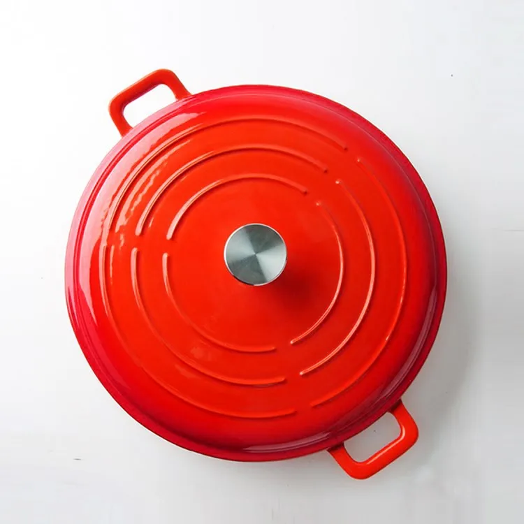 cast iron cookware /Gradual Blue Enamel Cast Iron Cooker Cast Pot