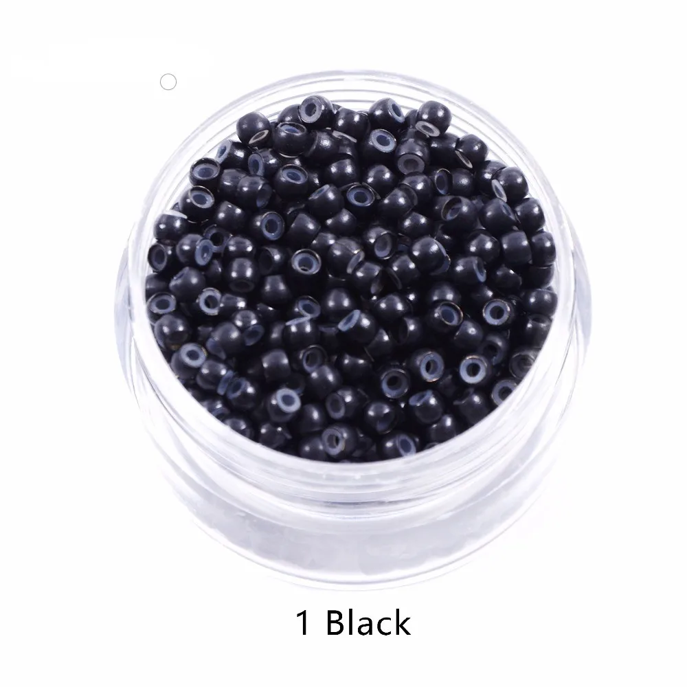 1000 pcs 3.0mm Silicone nano ring for nano rings copper with silicone lined hair beads hair rings hair extension tools