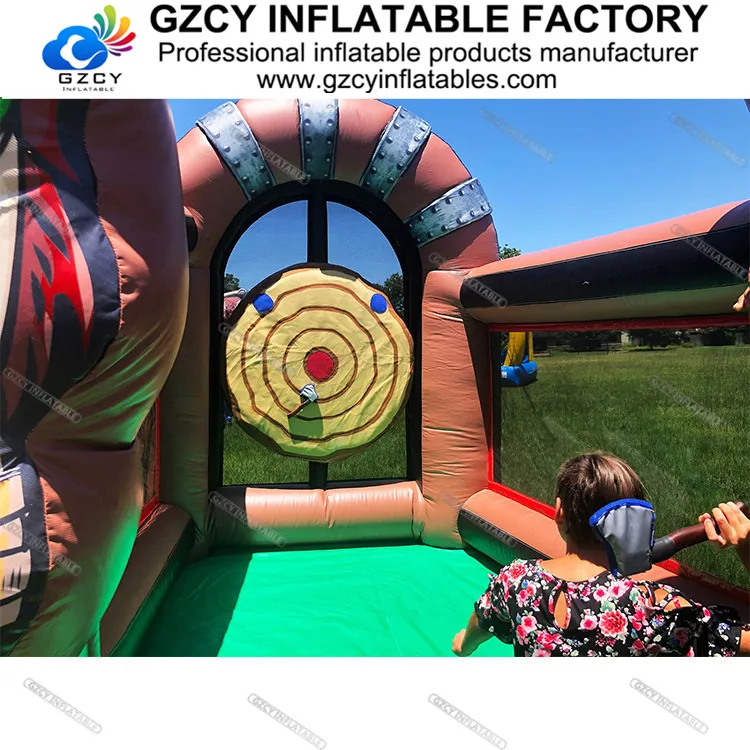Latest design inflatable Axe Throwing interactive game inflatable throwing axe carnival game for sale
