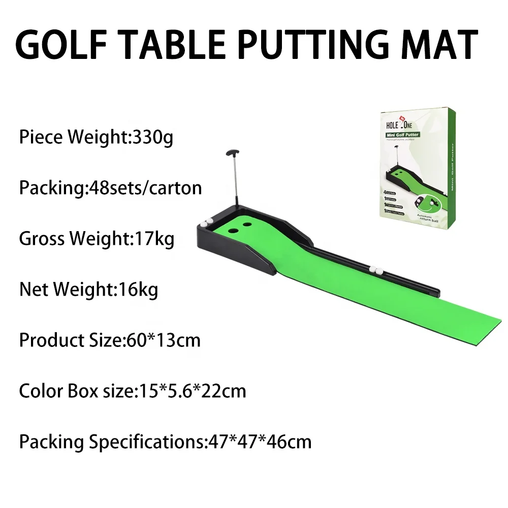 Mini Desktop Golf Ball Gift Set Mini Desktop Golf Putting Green Desktop Golf Putting Kit Practice Training Mat