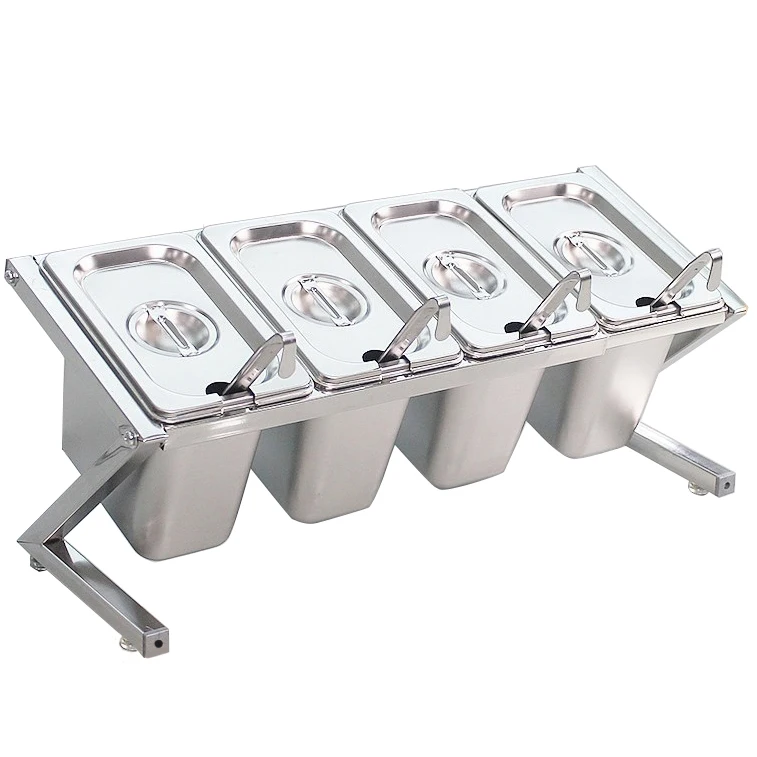 Hot selling hotel and restaurant supplies stainless steel jam box racks food containers commercial ingredient boxes