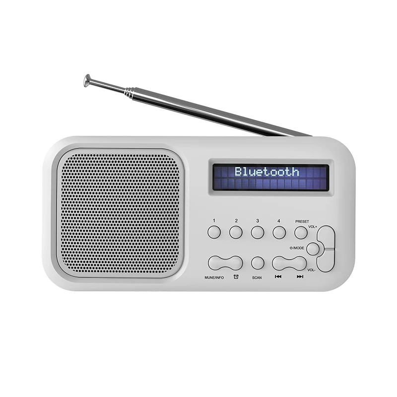 Factory Price Easy Carry Dab Digital Portable Mini Digital DAB+FM Radio Wireless Alarm Clock Fm Radio