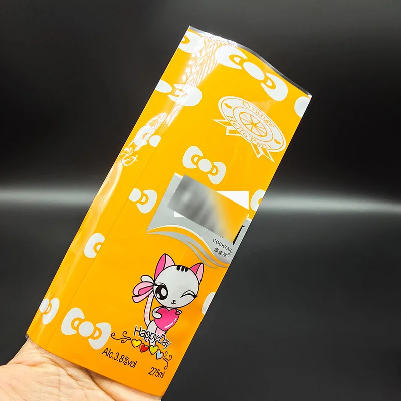 Custom  Printed Metallic ink Ink Shrink Sleeve Label  Shrinkable Wrap Band Heat Sensitive Glass Jar Bottle Sleeve Label