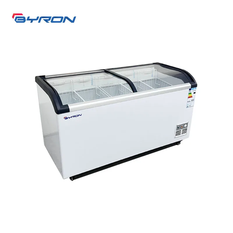 High Quality Durable Using Various Supermarket Shop Commercial Sliding Glass Door Ice Cream Refrigerator Display Freezer