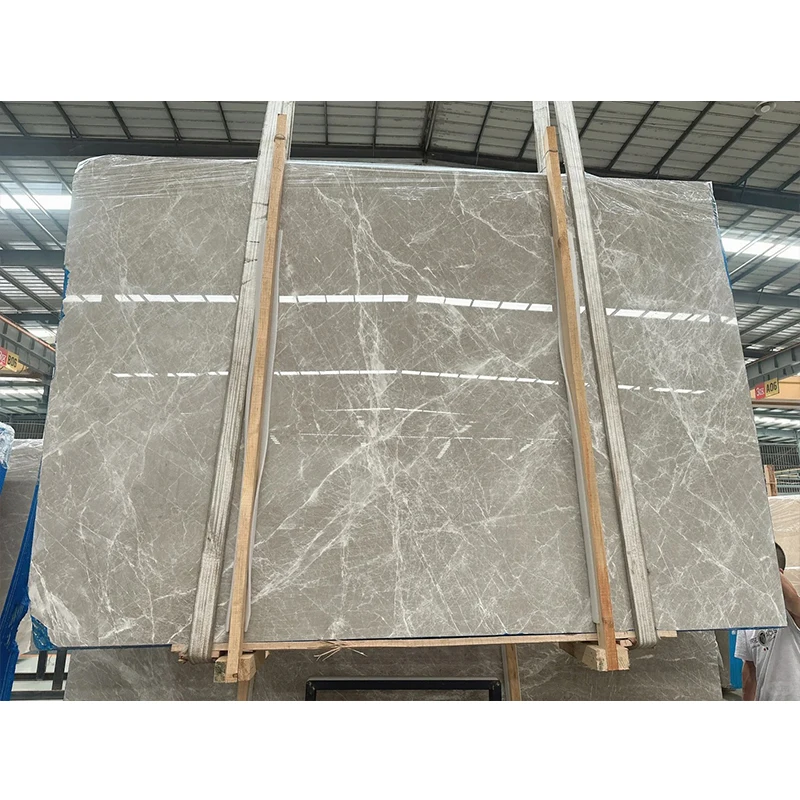 Cheap Turkish Grey Mable Slab Gray Natural Marmol StoneTiles Custom For Floor Stair Wall Interior Hotel Office Cladding