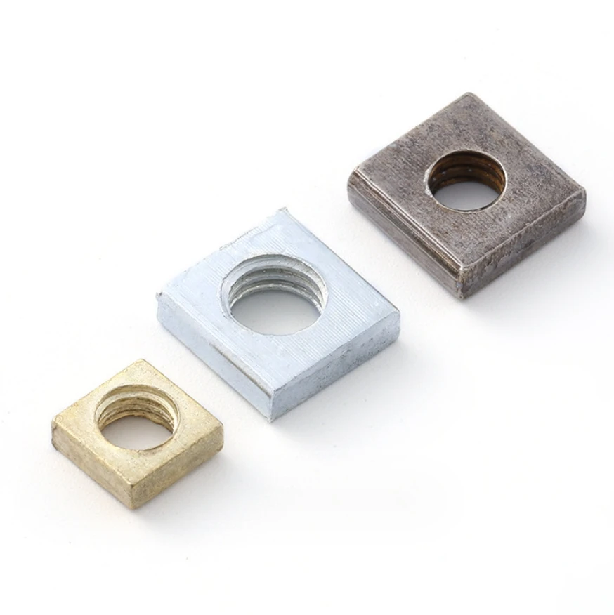 OEM Custom Nuts Square Flat Rectangle Rectangular Nut Automation Industry Square Nuts For Aluminium Profile