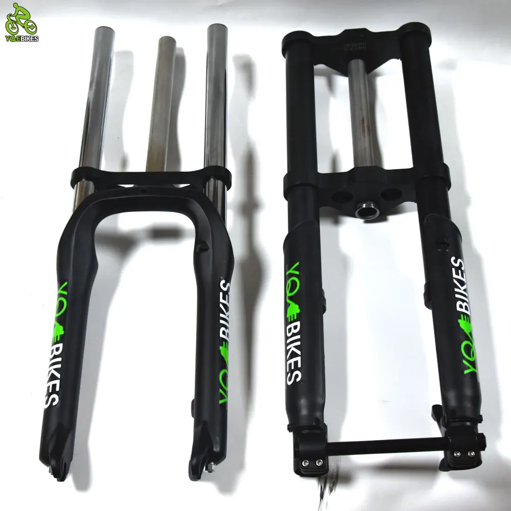 High-end Bicycle Parts Inverted Front Fork Fat E Bike DIY Assembly Ebike Fork Fit 20 inch MTB Suspension Fork