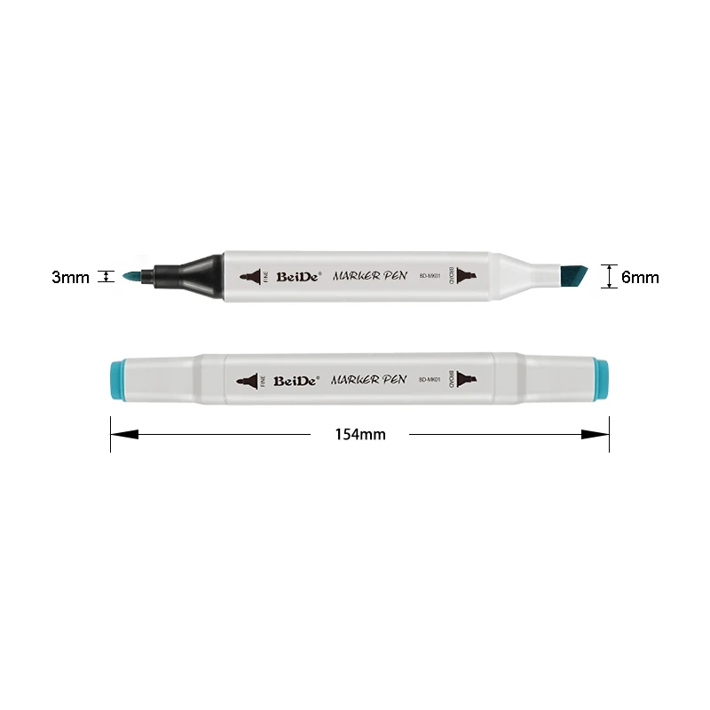 Permanent Marker Pens Highlighters Alcohol Based Dual Tip Art Markers