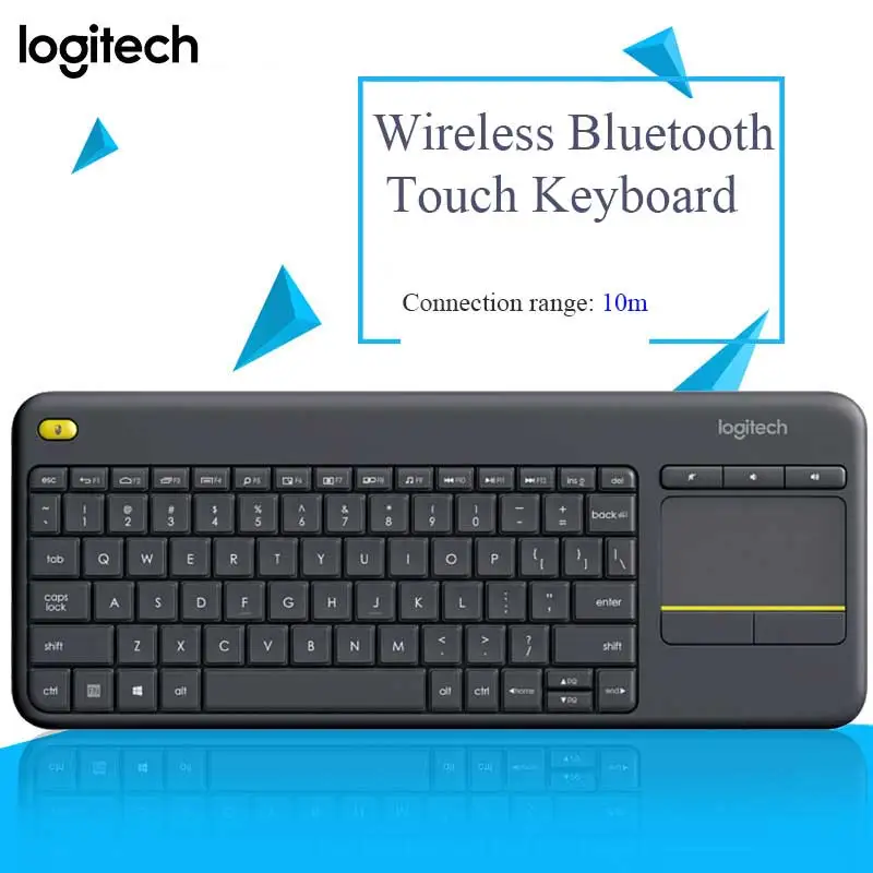 Logitech K400 Plus Dual Mode Bt&usb Wired Rechargeable Portable Keyboard With Touchpad Gray Wireless Keyboard