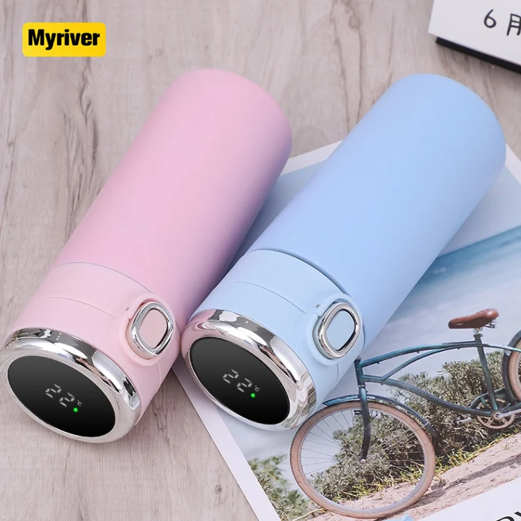 Myriver Travel Drinkware Bottle Led Display 304 Stainless Steel Double Walled Drink Flask Return Gifts For House Warming Indian