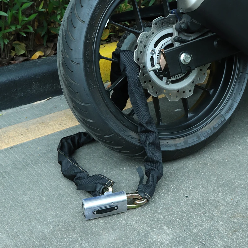 Long Service Life Alarm Chain Lock Anti-theft Bike Bicycle Lock Stainless Motorcycle Locks Chains