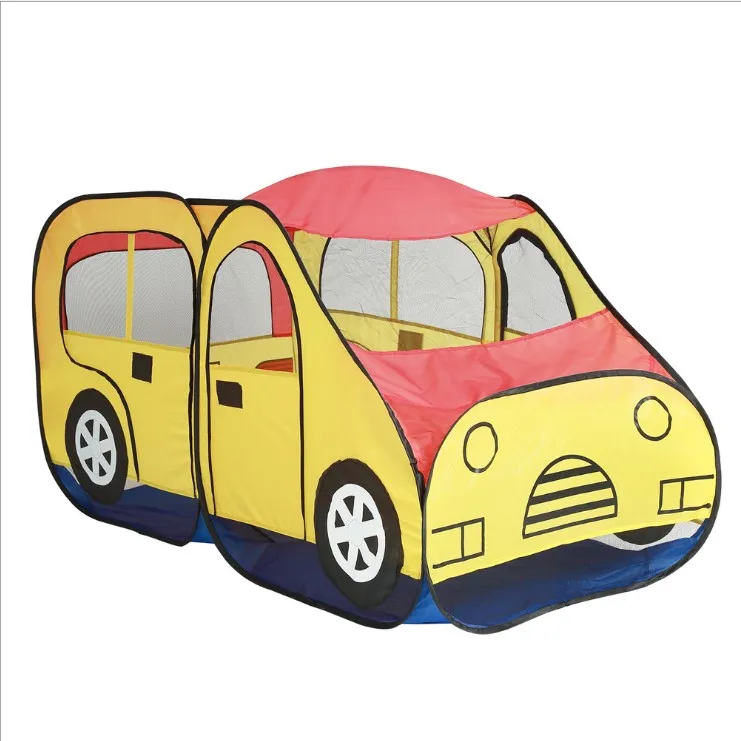 
Foldable Children Toys Tent Camping Playhouse Imaginative Fire Truck Design Indoor Baby Pop Up Tent 