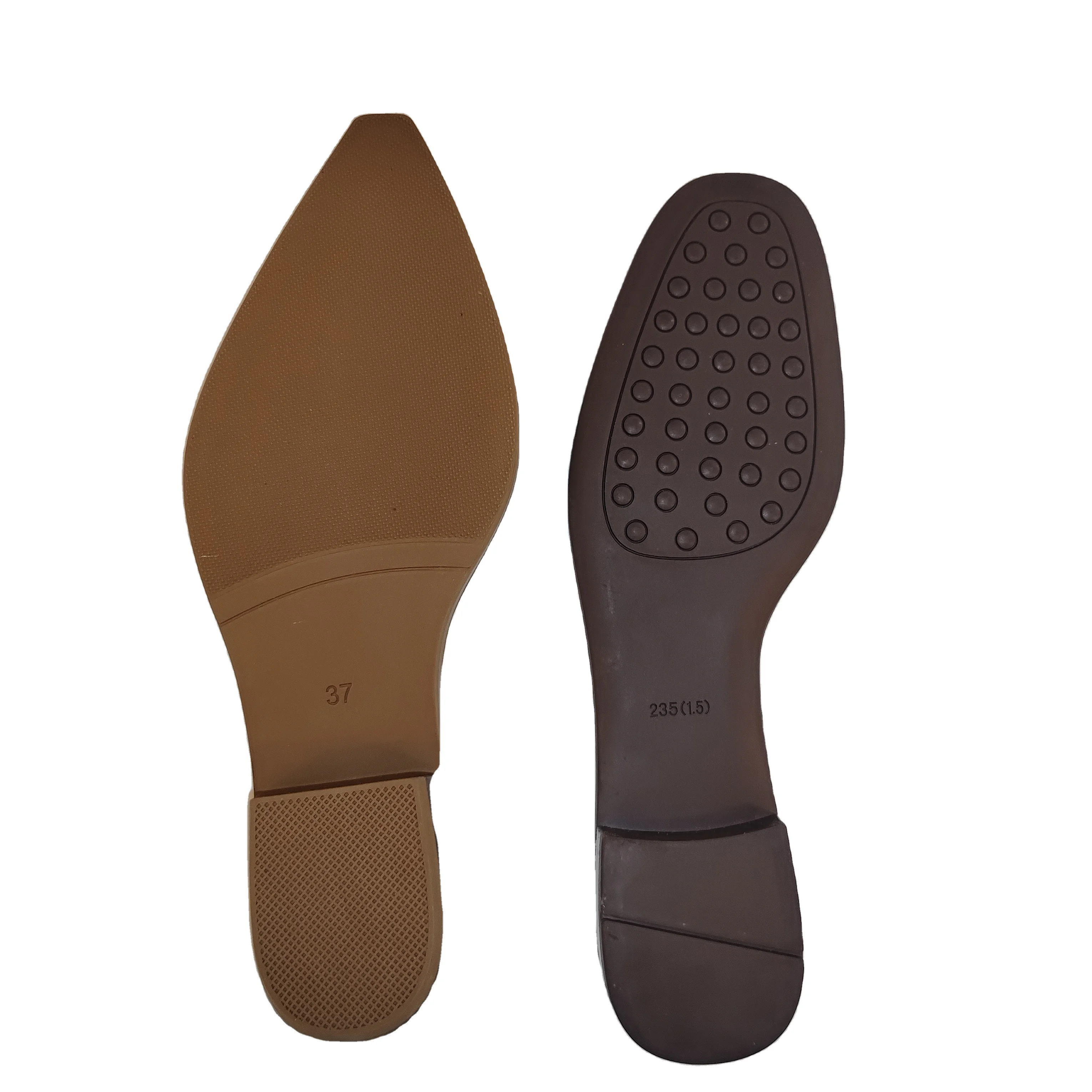 Fashion Lightweight Dress Shoe Sole Durable Soft rubber Leather Material Sole For Shoe Making