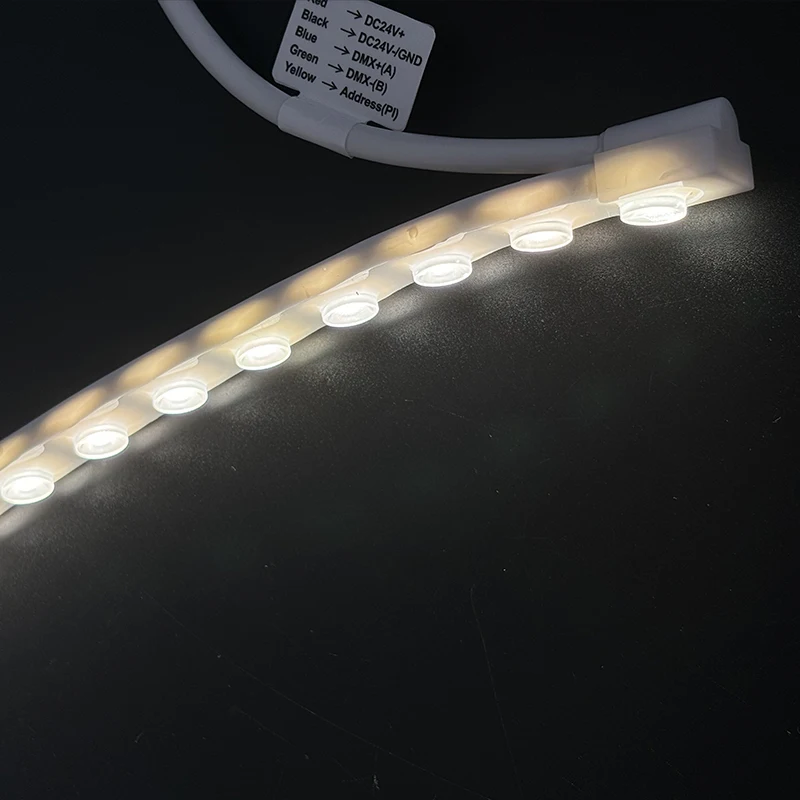 LQX1410 24V custom smd 2835 white color silicone neon strip light flexible LED indoor wall washer light for hotels