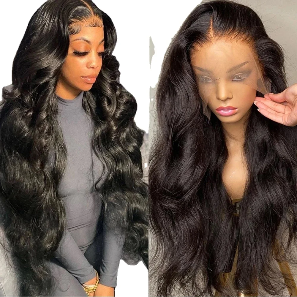 Wholesale high quality hot sale transparent lace front wig 34inch 36inch 38inch 40inch lace front wig melbourne human hair wig