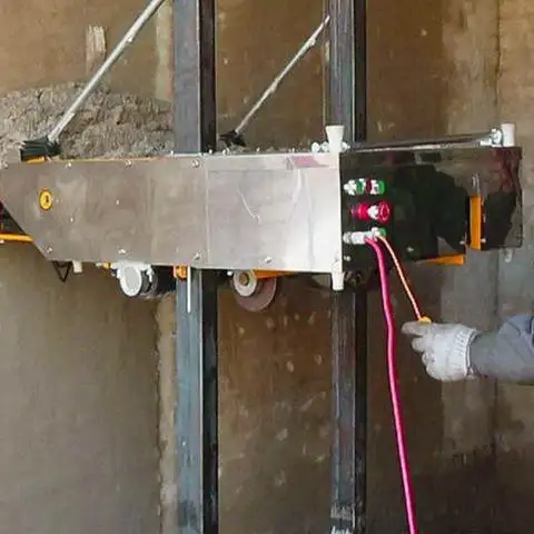 Manual loading wall plastering tools Automatic lightweight plaster plastering equipment 5-30mm thickness Construction machine