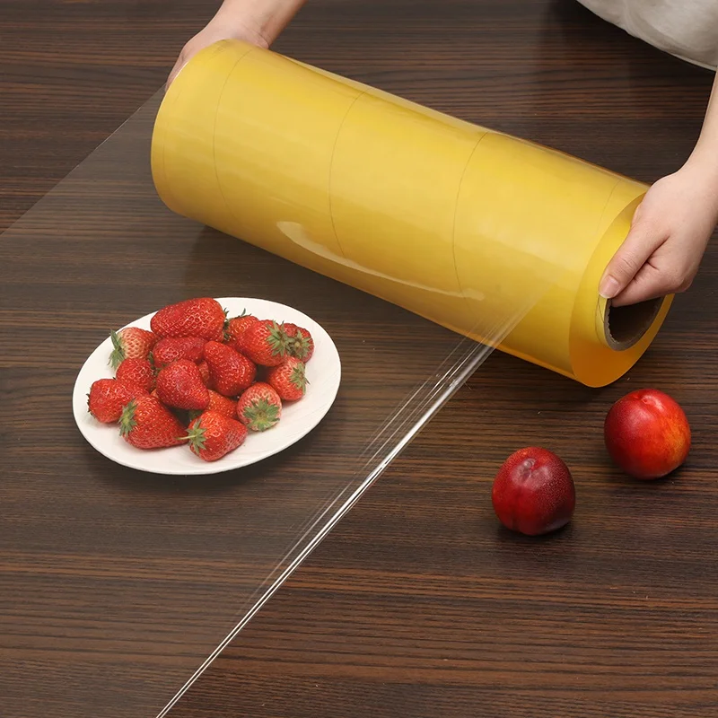 PVC Food Wrapping Stretch Cling Film For 10 micron 1500m Jumbo Roll