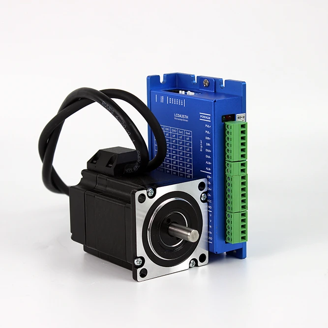 Lichuan 3phase nema23 2Nm closed loop stepper motor and driver kit with 3M encoder cable DC24-48V LCDA357H+LC57H380