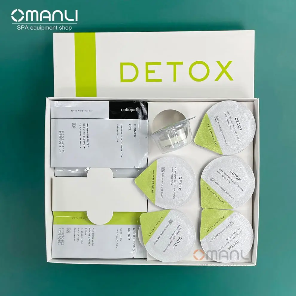 Oxygen Generator Pods RF Ultrasonic Skin Care CO2 Oxygen Bubble Exfoliate Oxygen Facial Machine Serum