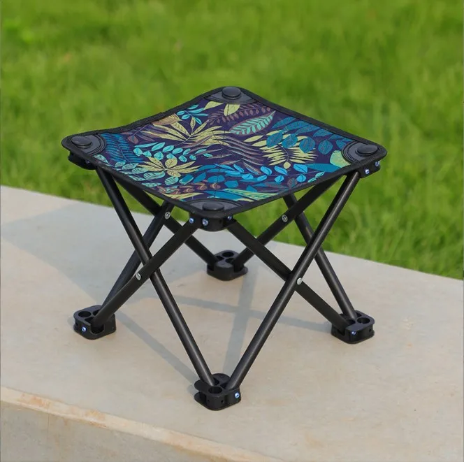 Portable Collapsible Stool Folding Chair Portable Fishing Chair Camping Stool Seat Camouflage Folding Stool Recreational Fishing