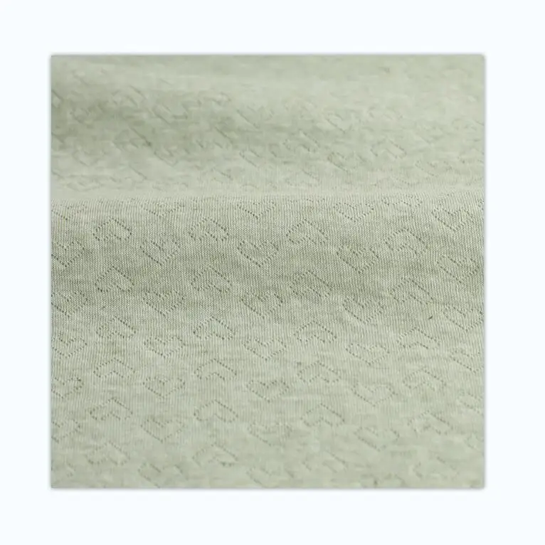 Mulinsen Textile Knit Soft Touch Mesh Faux Suede Cotton Fabric For Dress