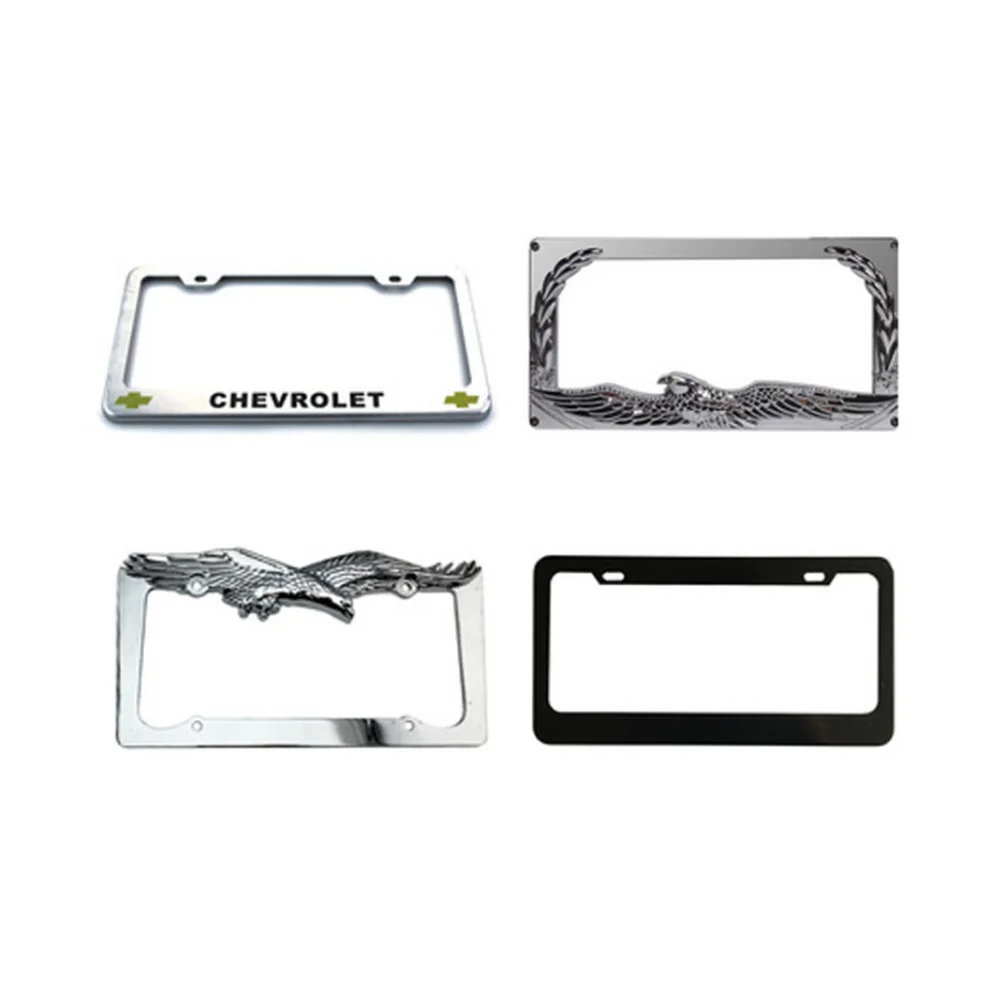 Factory Wholesale Metal Car Number License Plate Frame Invisible Car Number Plates For Auto Decoration