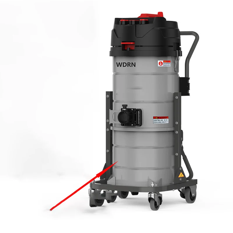 Industrial vacuum cleaner with high suction power, factory dust, commercial cleaning, land reclamation