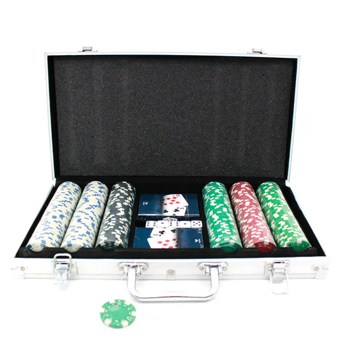Wholesale High Quality Accept Customized Clay Poker Chips Set 300 With Case for Casino